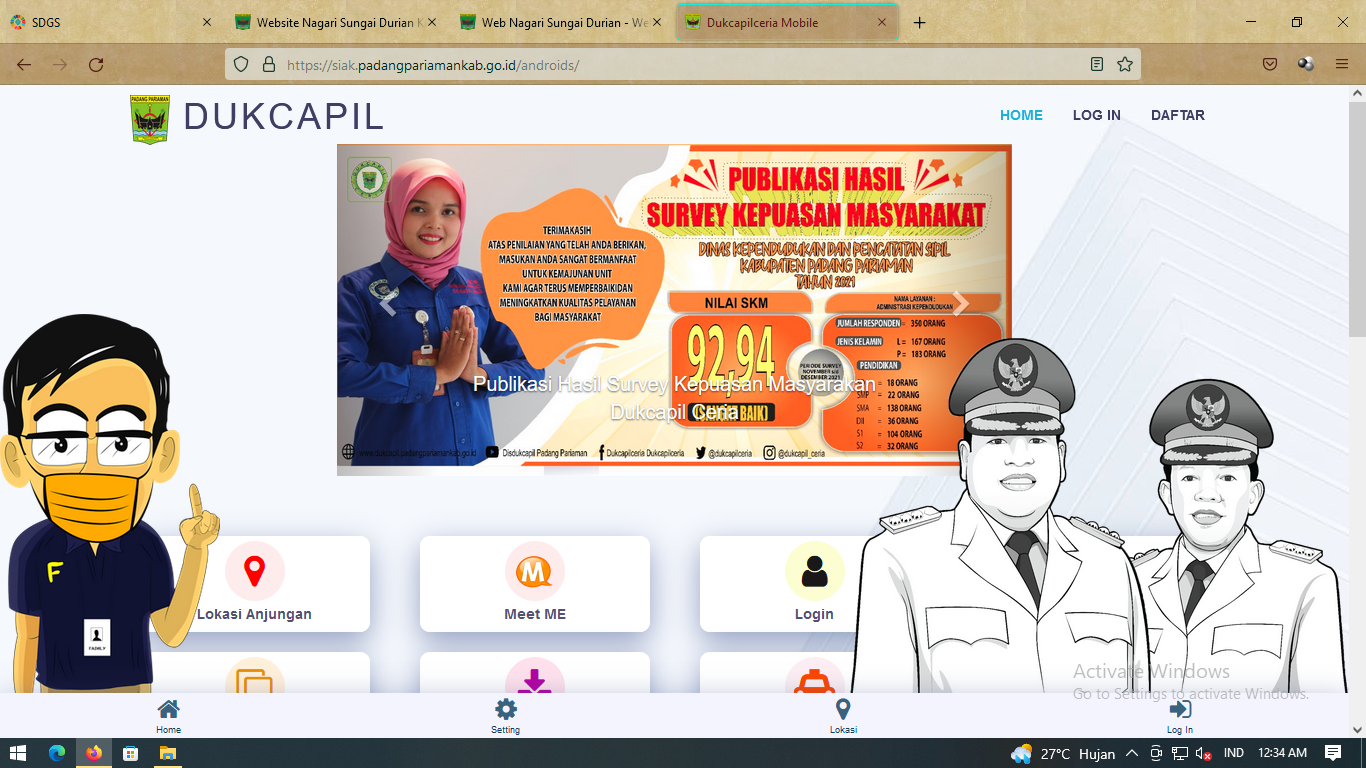 Dukcapil Ceria Padang Pariaman
